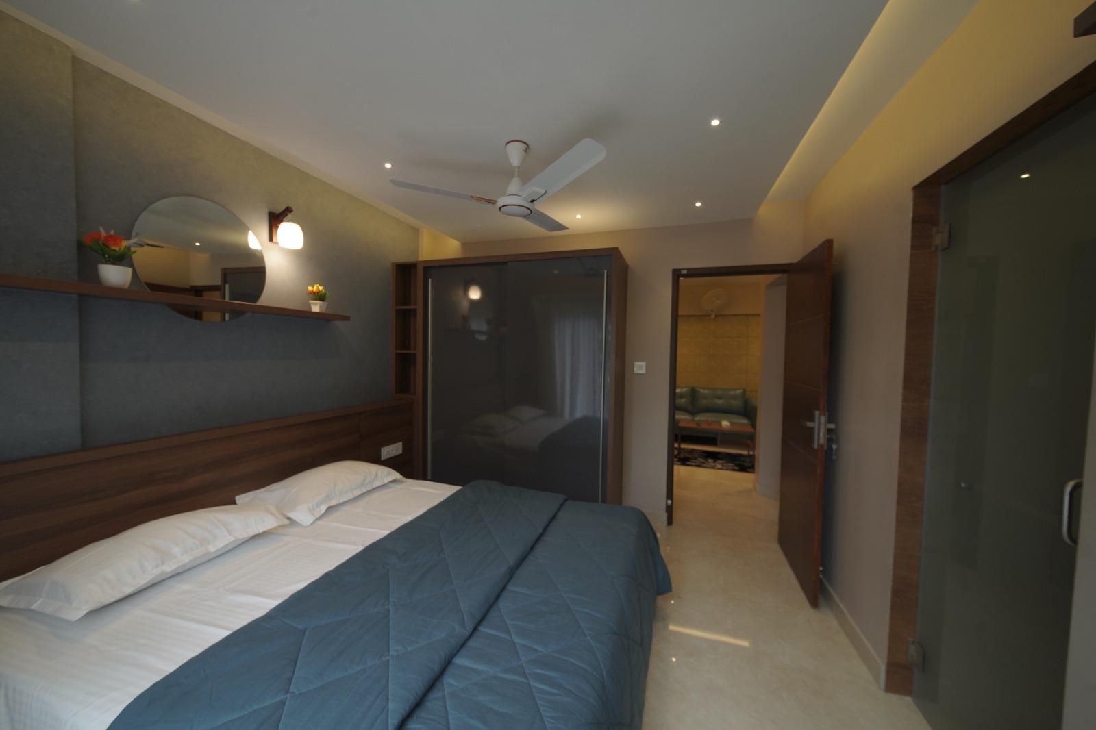 Ncomforts Luxurious Apartments 101 1 BHK Super Deluxe King Suite with Living Room