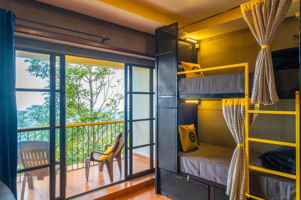 Bed in 4 Bed Female Dormitory with Balcony and Valley View