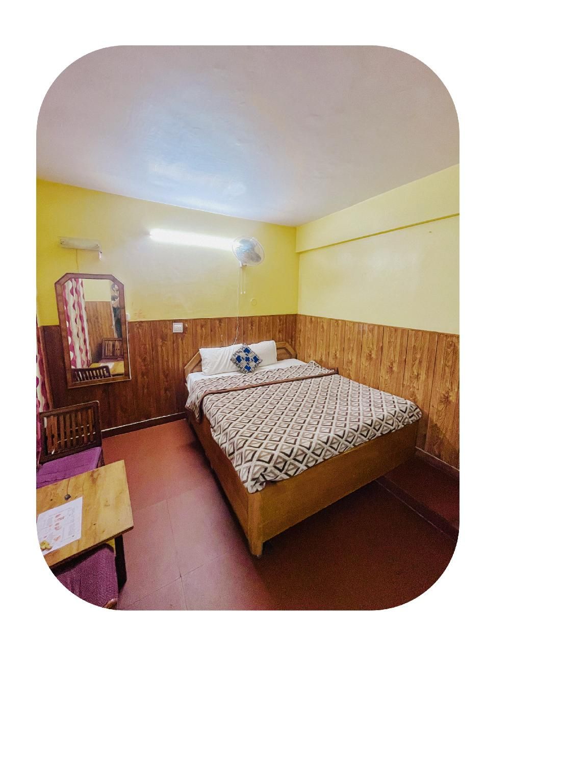 Double Bed Room With Fan