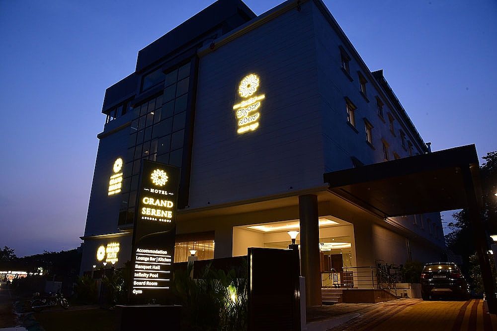 Front of property - evening/night