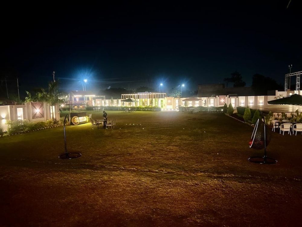 Outdoor wedding area