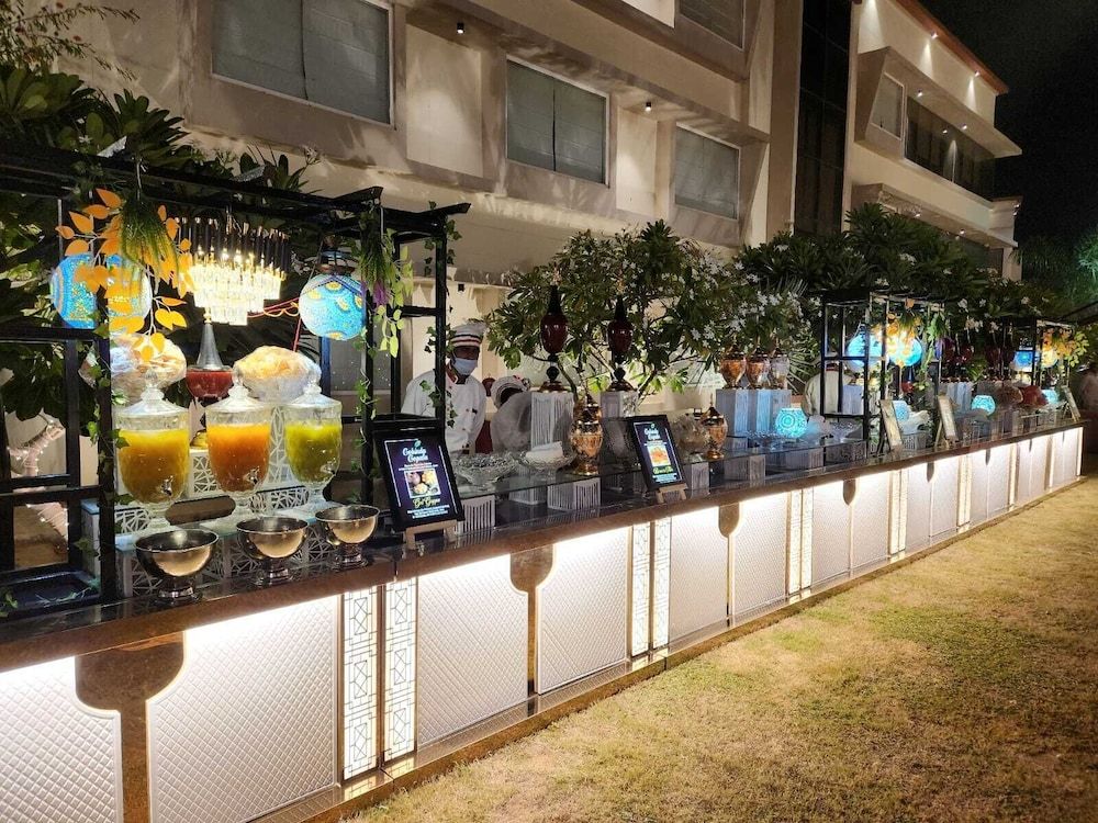 Outdoor wedding area