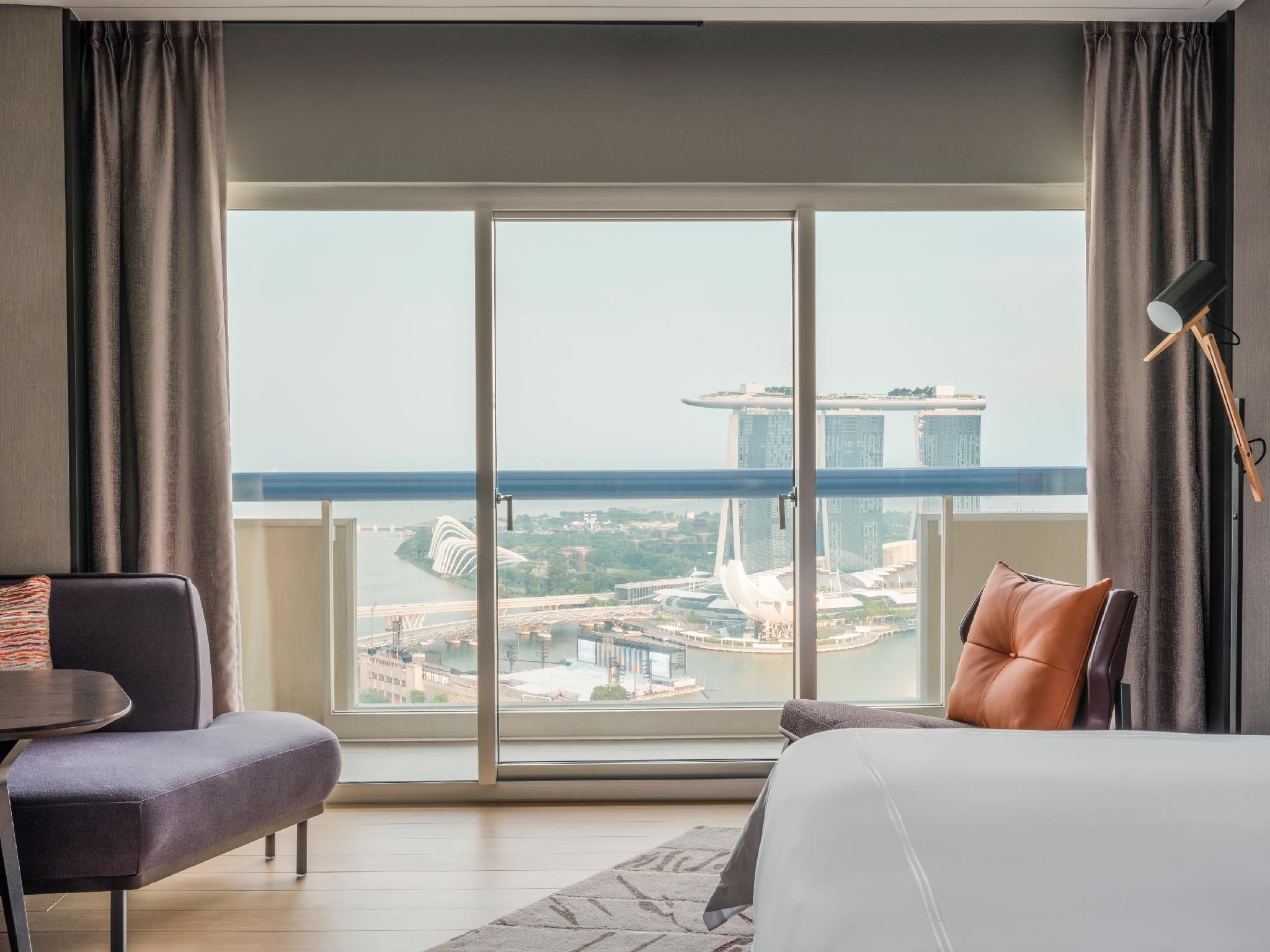 Swiss Prestige Marina Bay, 2 Doubles, Balcony, Marina Bay View