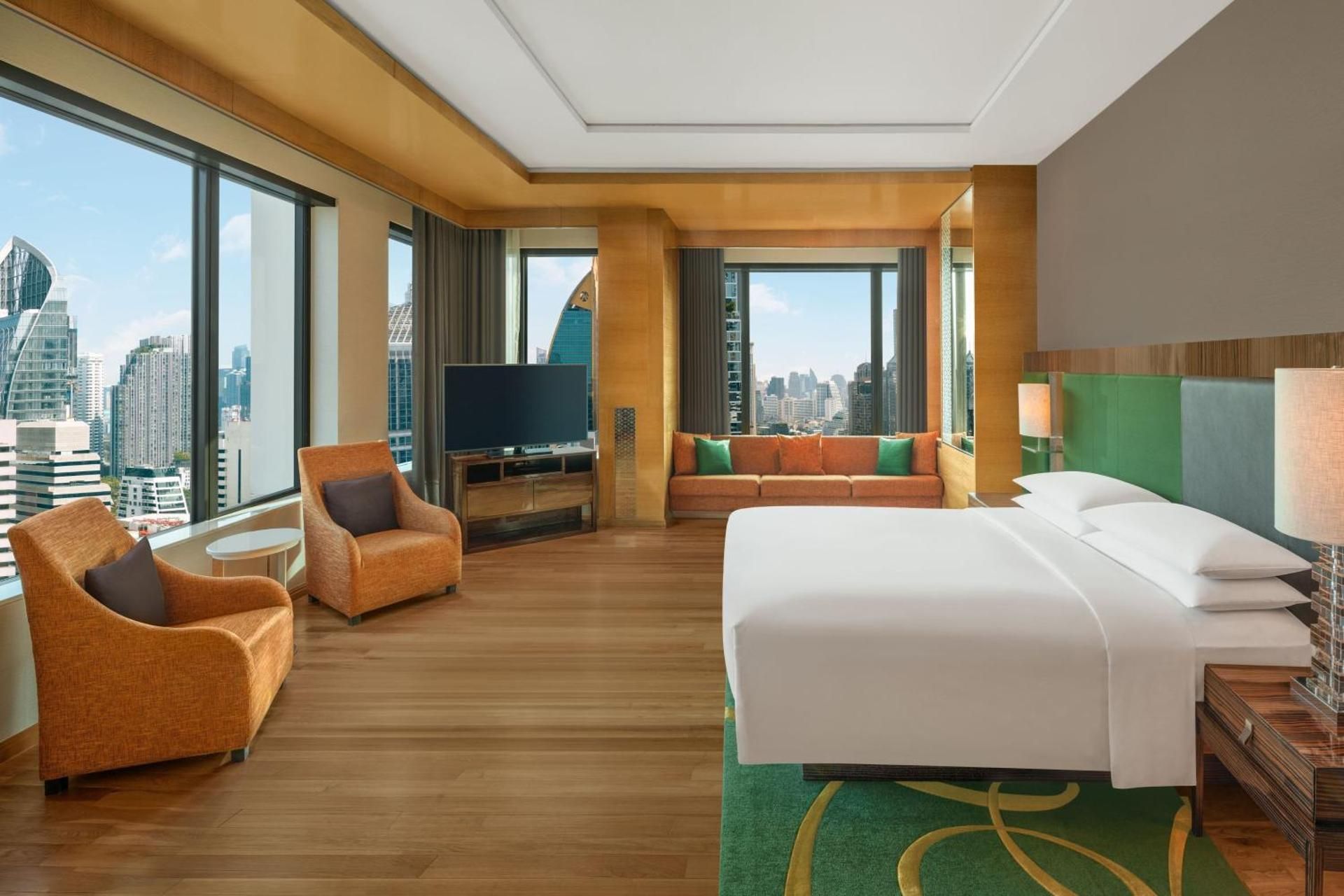 Executive Suite, Club Lounge Access, 1 Bedroom Larger Suite, 1 King, Corner Room
