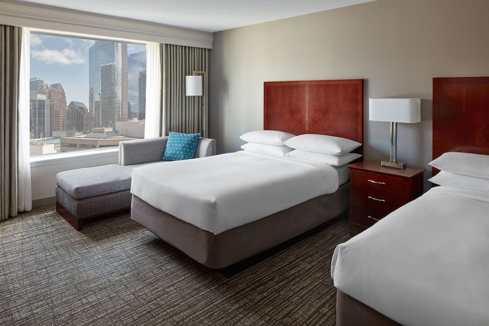 Room, 2 Double Beds, City View