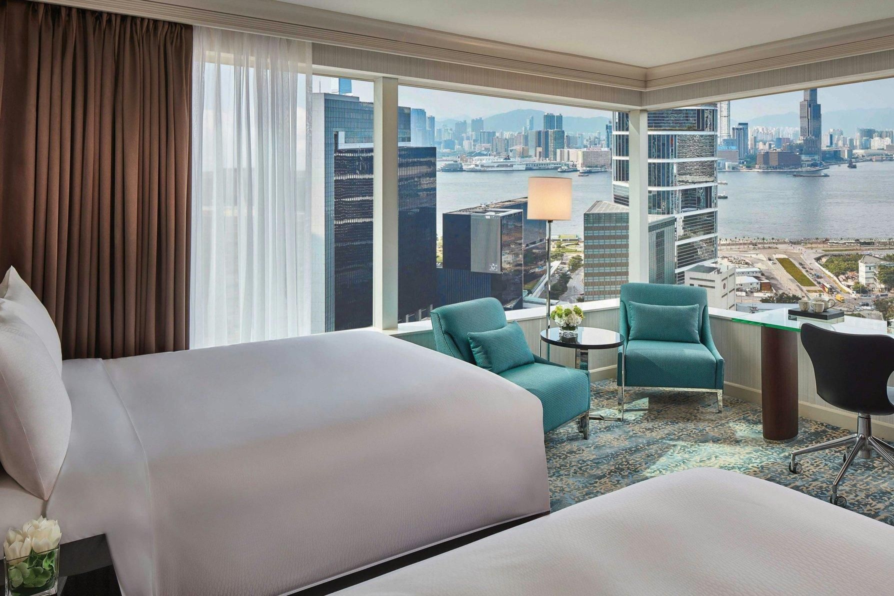 Larger Guest room, 2 Double, Partial harbor view