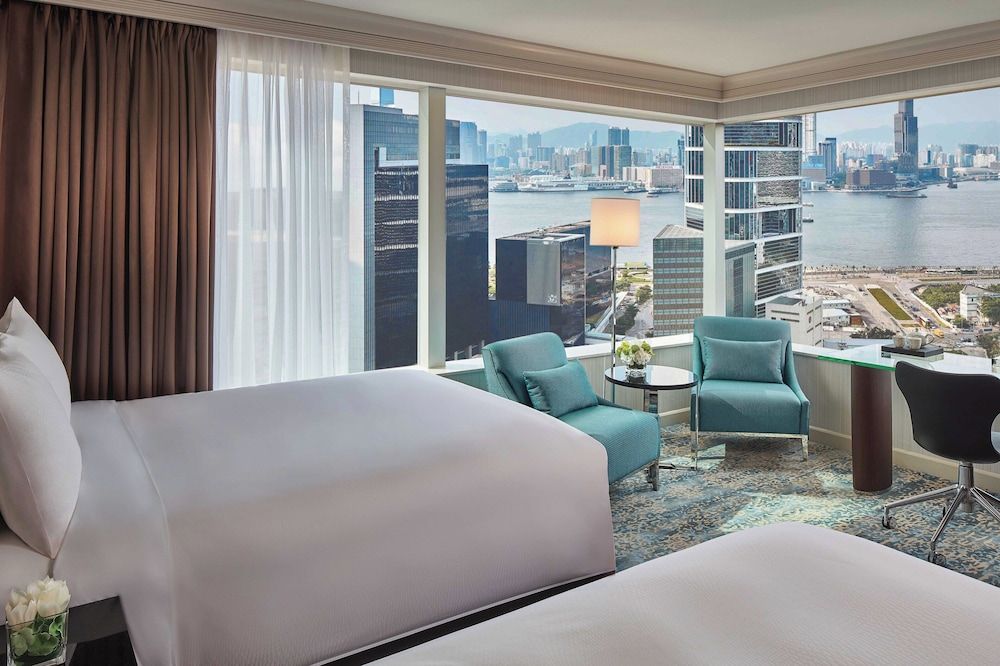 Large Room, 2 Double Beds, Harbor View