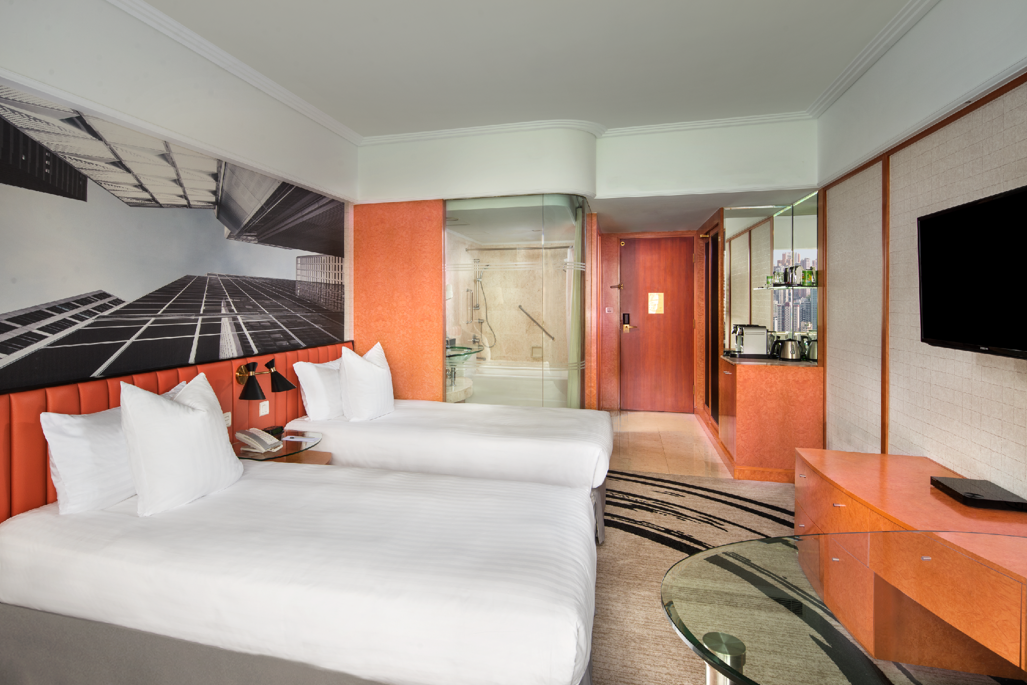Deluxe Room, Guest room, 2 Twin, City view