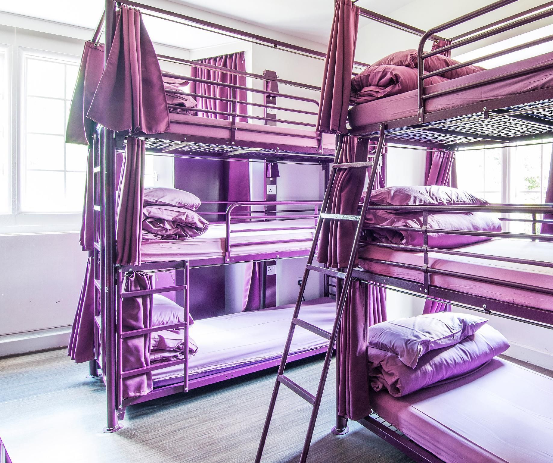 Bed in 18-Bed Mixed Dorm Shared Bathroom