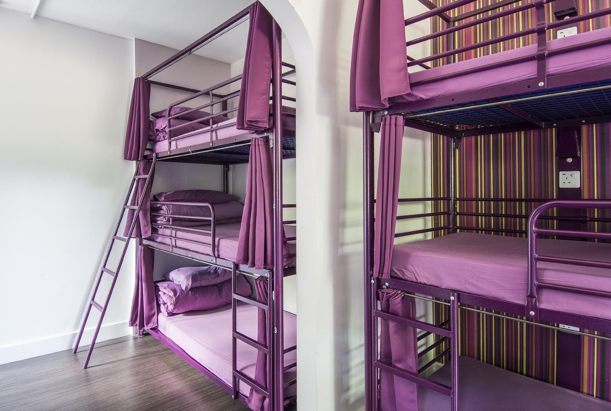 Bed in 21-Bed Mixed Dorm Shared Bathroom