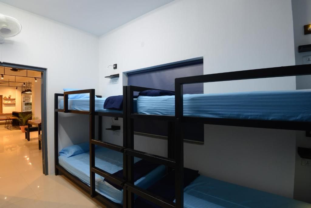 6 Bed AC mix dormitory attached bathroom