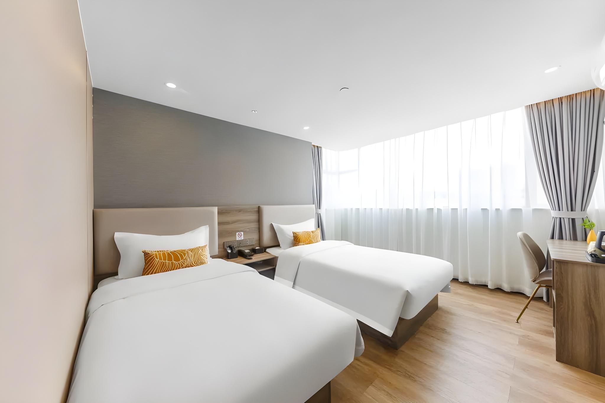 Aoya Buyu Apartment (Guangzhou Zhongda Subway Station Cotton Tree Tree Zhongdamen Branch) Comfort Twin 2