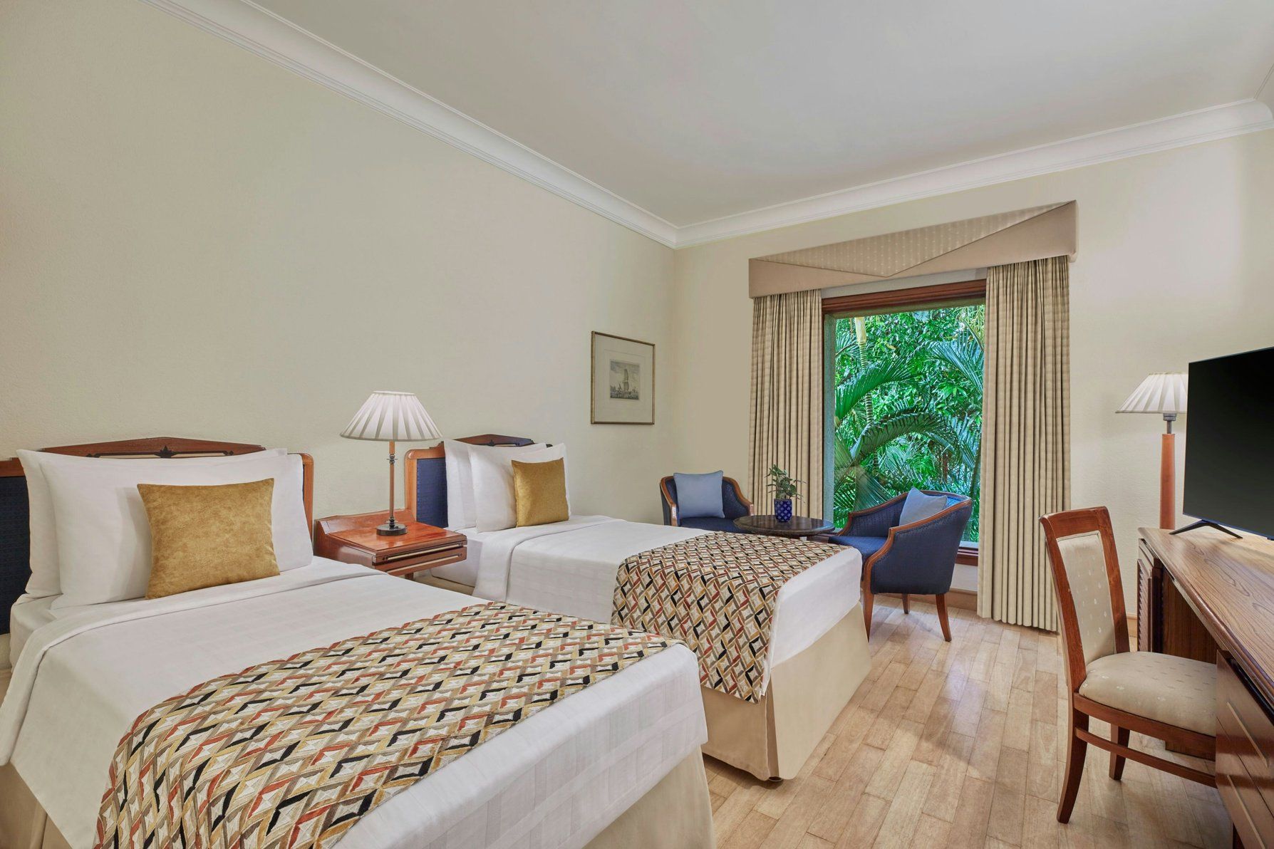 Winter Green, Guest room, 2 Twin, Garden view