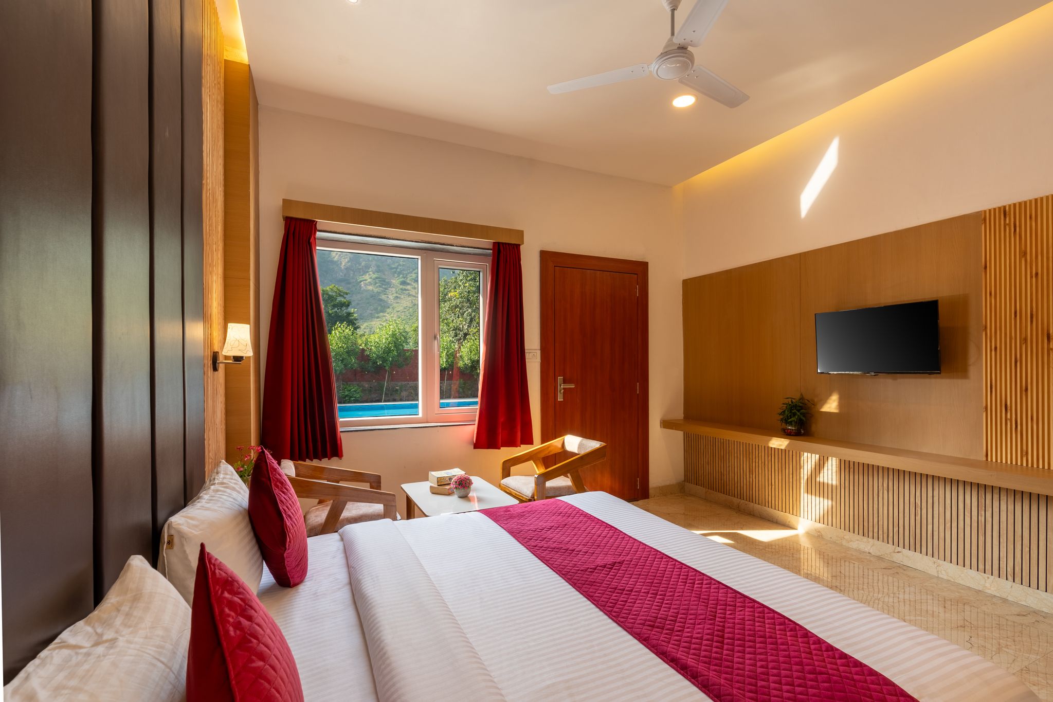 Super Delux Room with Pool Mountain and Garden view