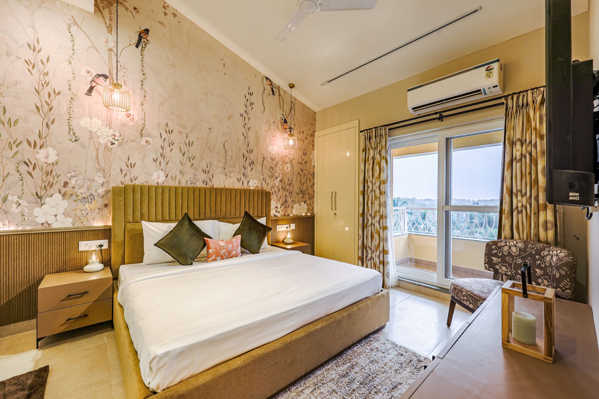 Alaya Stays 3 BHK Apartment with Pool - Veera Marina Three-Bedroom Apartment