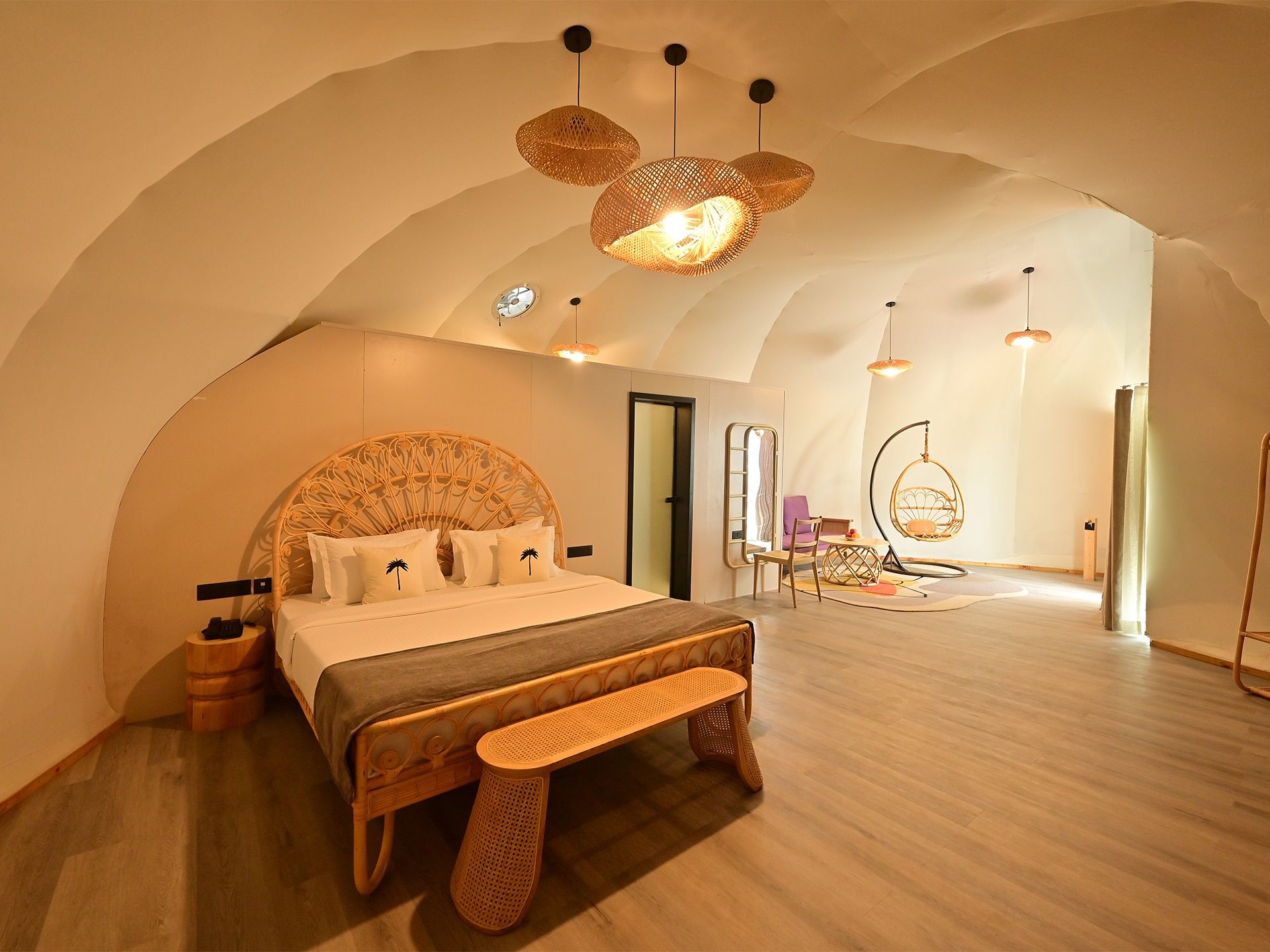 Cocoon Shape Cottages with Resort View