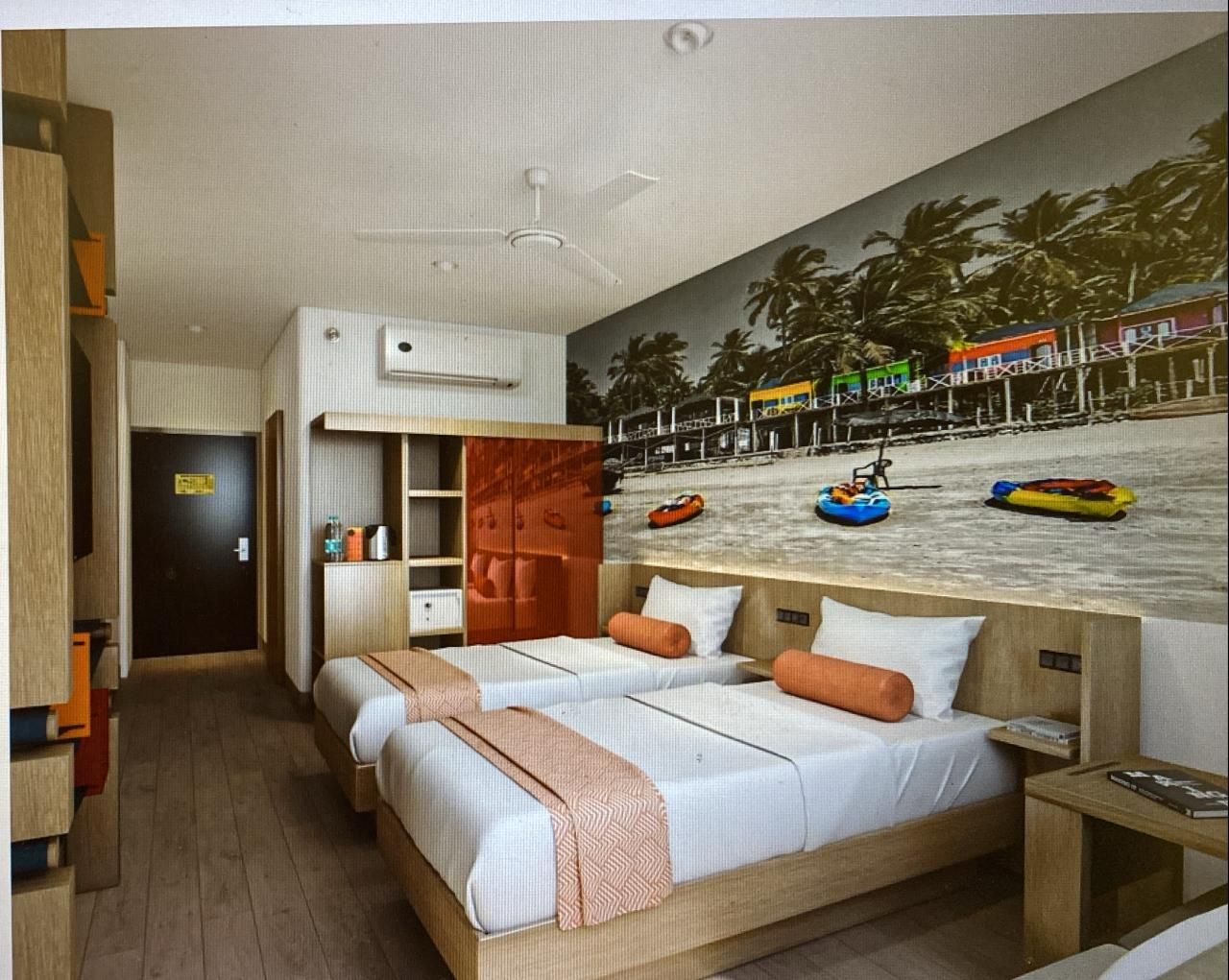 Ginger Candolim Luxe Twin Room-Tropical View