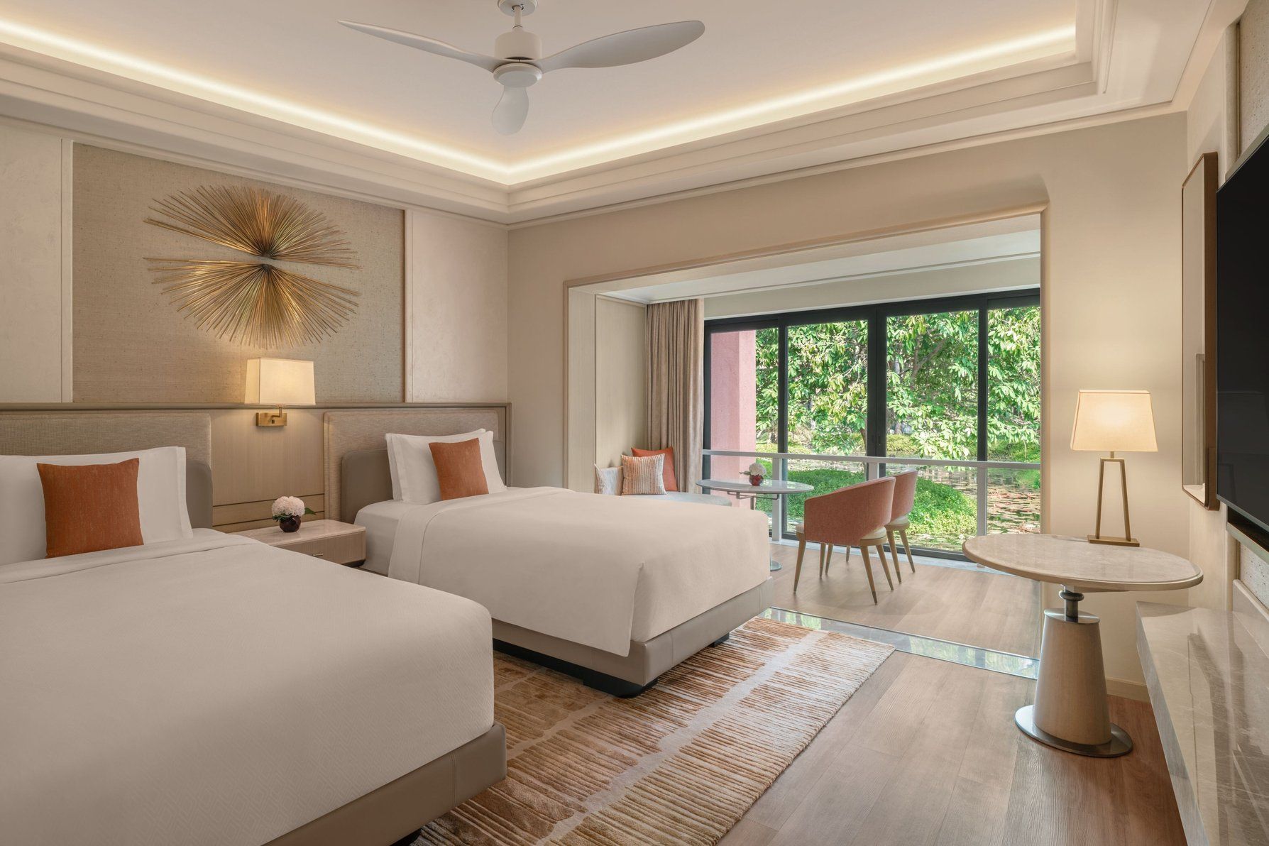 Conservatory Premier, Larger Guest room, 2 Twin, Lagoon view