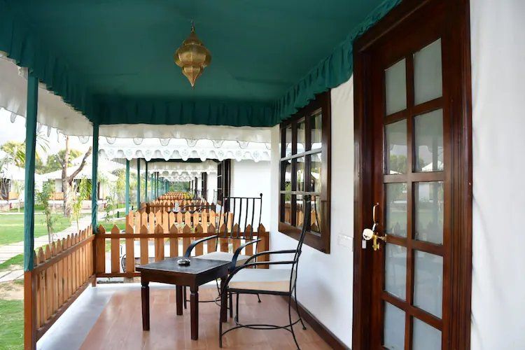 Ananda Resort Deluxe Luxury Tent with Sit out 4