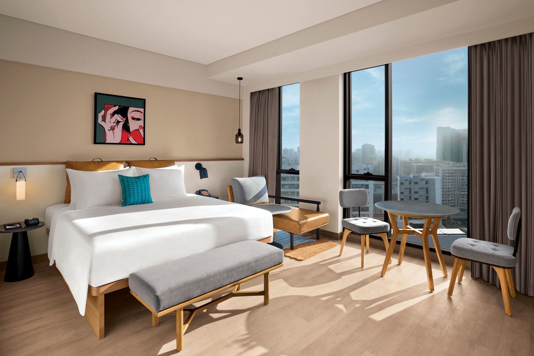 Moxy Mumbai Andheri West Director Room, Studio, King, Sofa bed, Skyline view, Near elevator