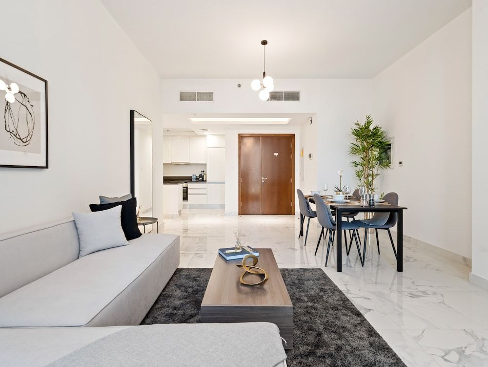Modern Apartment With Partial Canal and Pool View