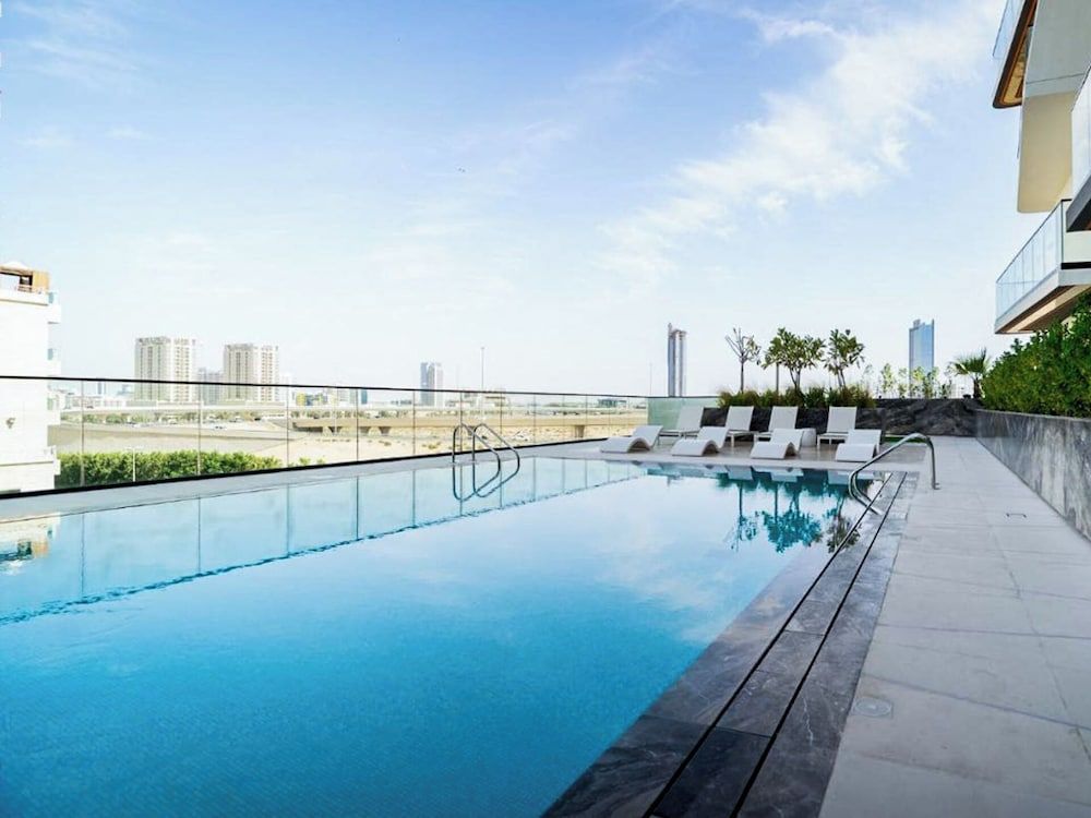 Apt with Artful Interior and Urban Views