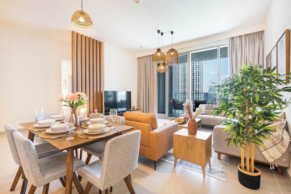 Lux 3BHK Burj Khalifa & fountain view