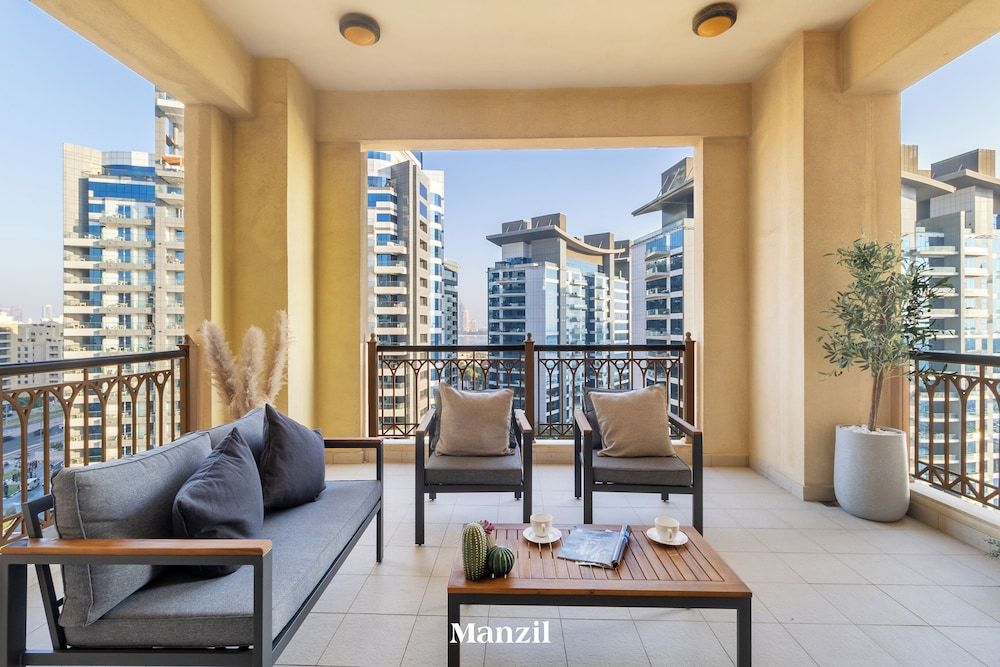 2BR + Maid's w Sea Views in Palm near Nakheel Mall Luxury Apartment, Balcony, Sea View 13