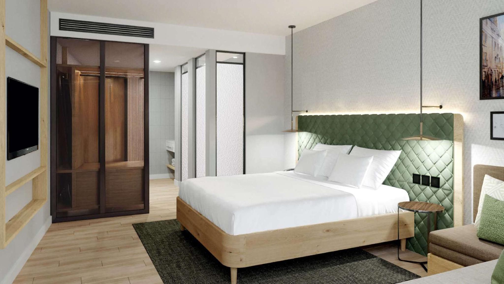 King Room with Sofa Bed and City View