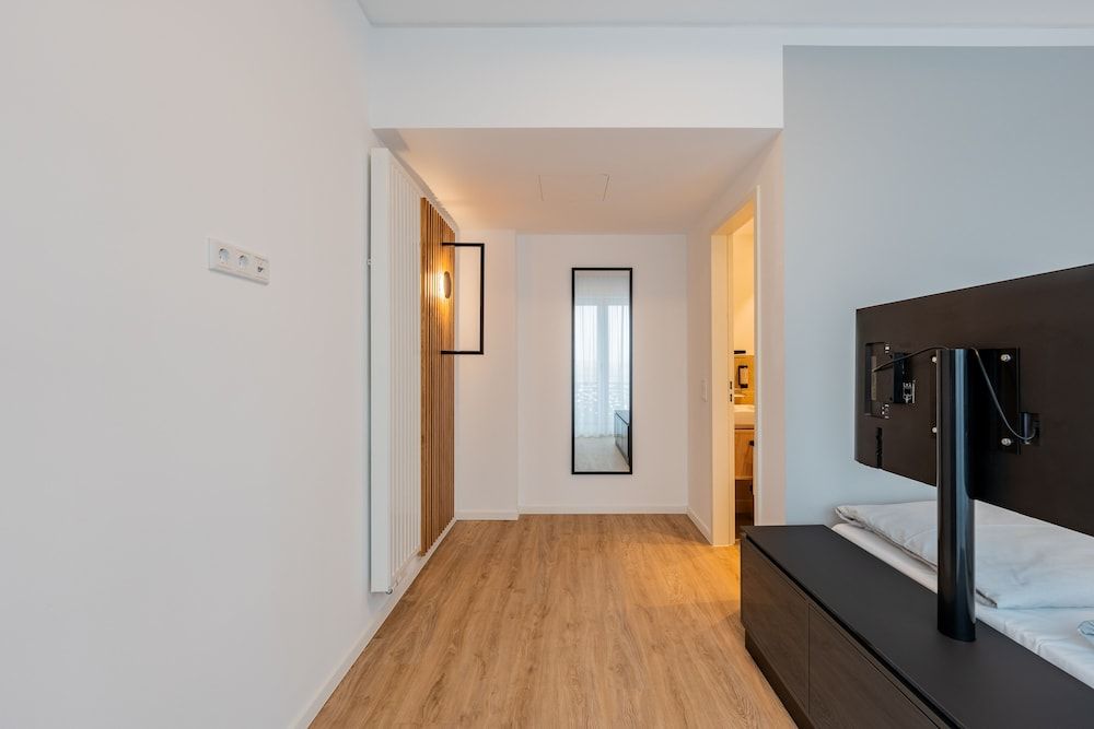 Apartment with Bed & Living Room