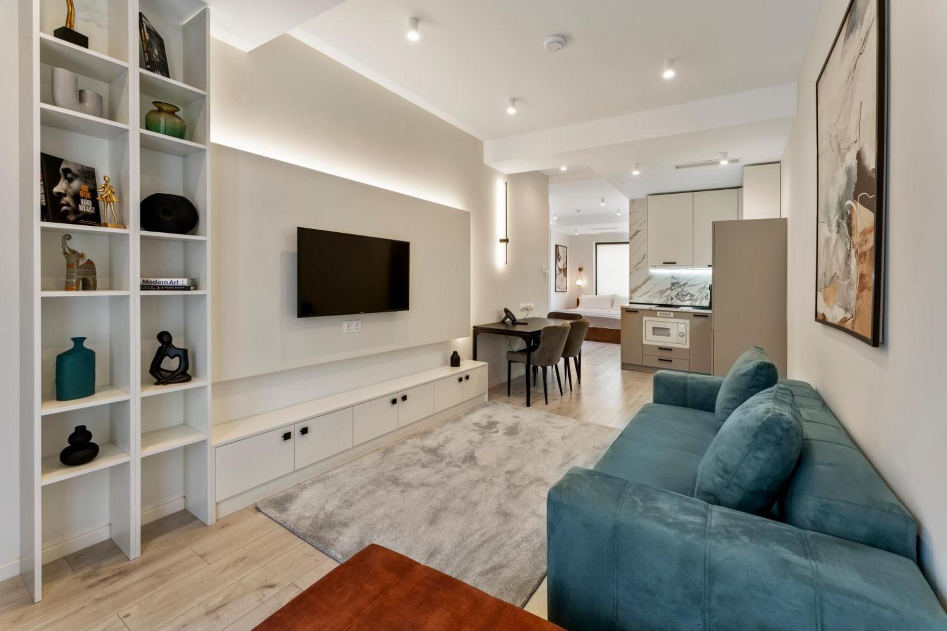 Standard studio apartment balcony