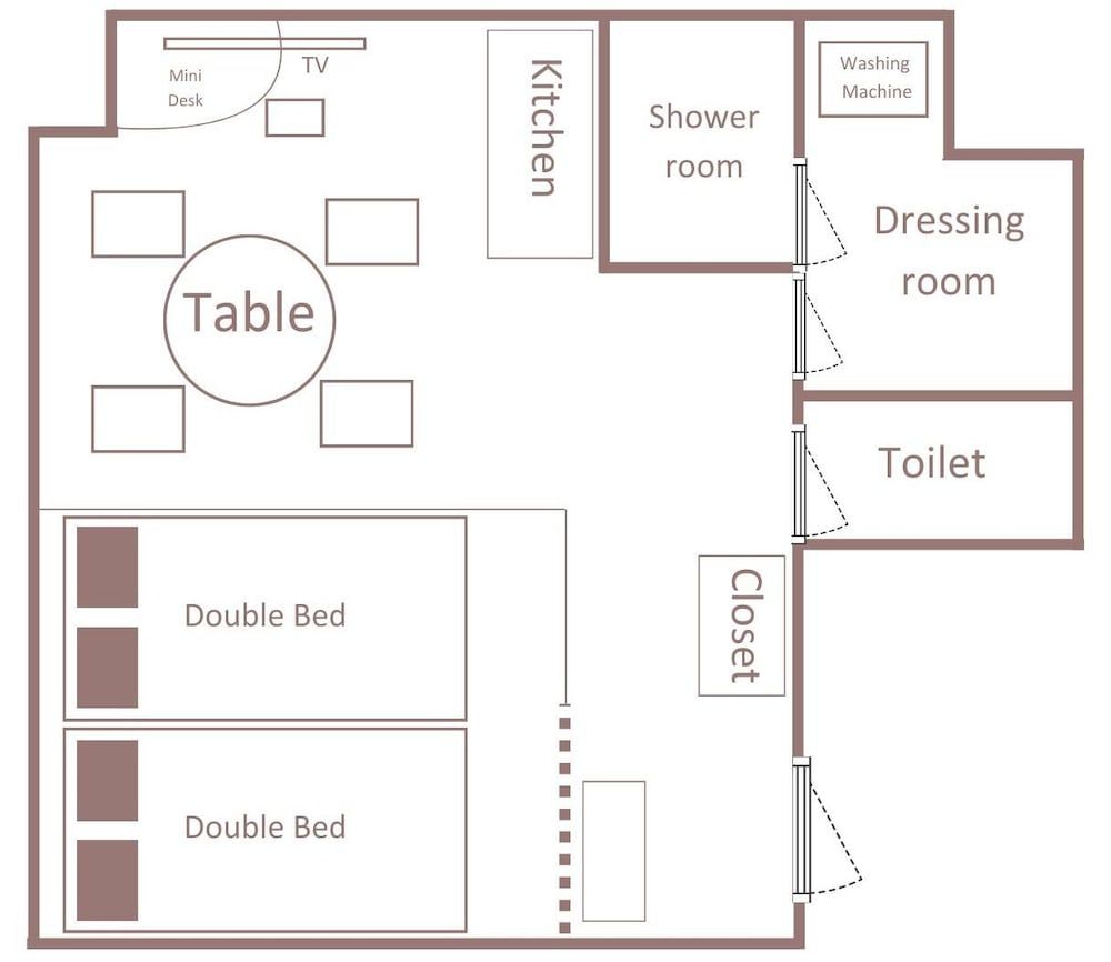 Room layout blue print
