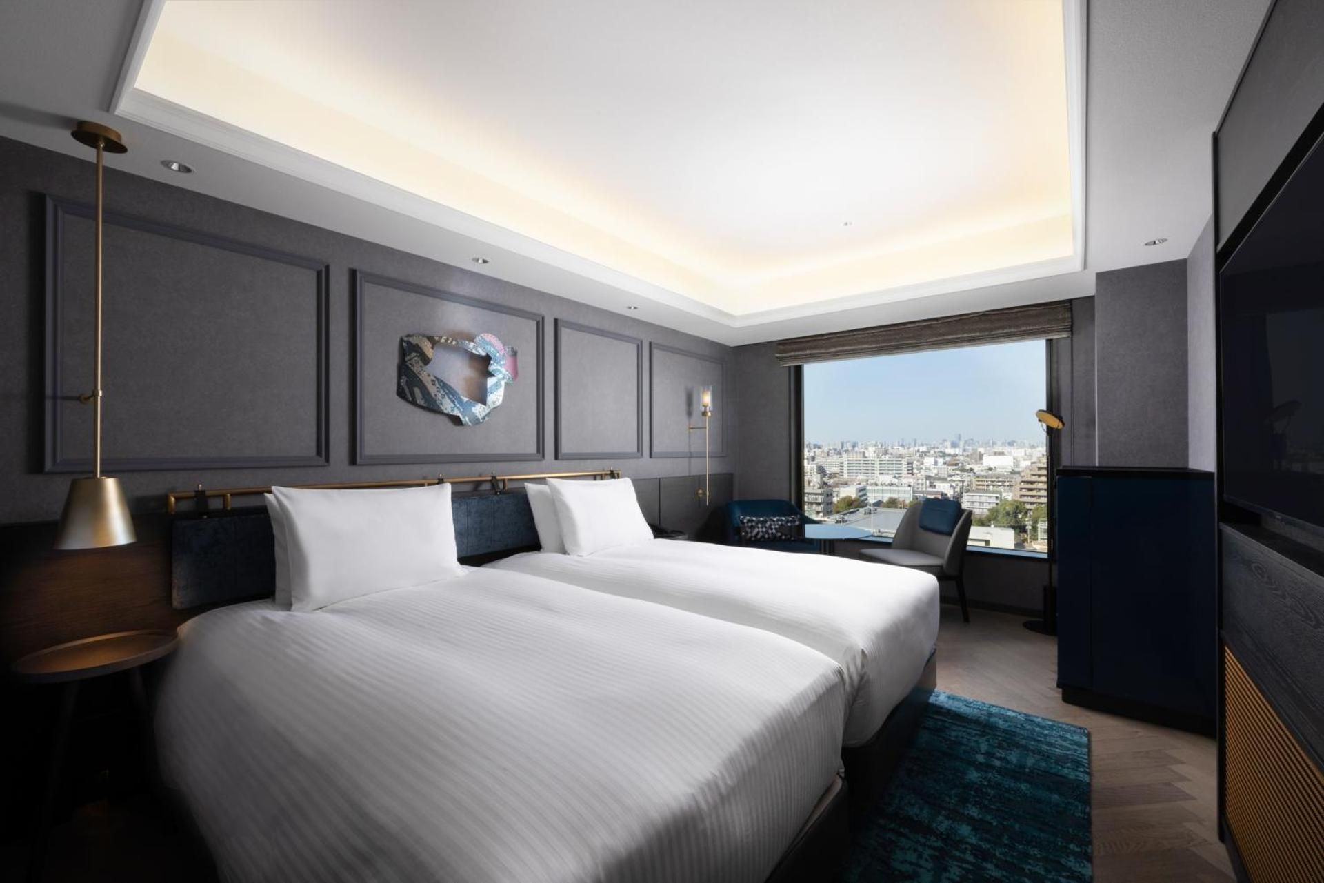 Privilege Room with 2 single beds, shower booth , Non smoking