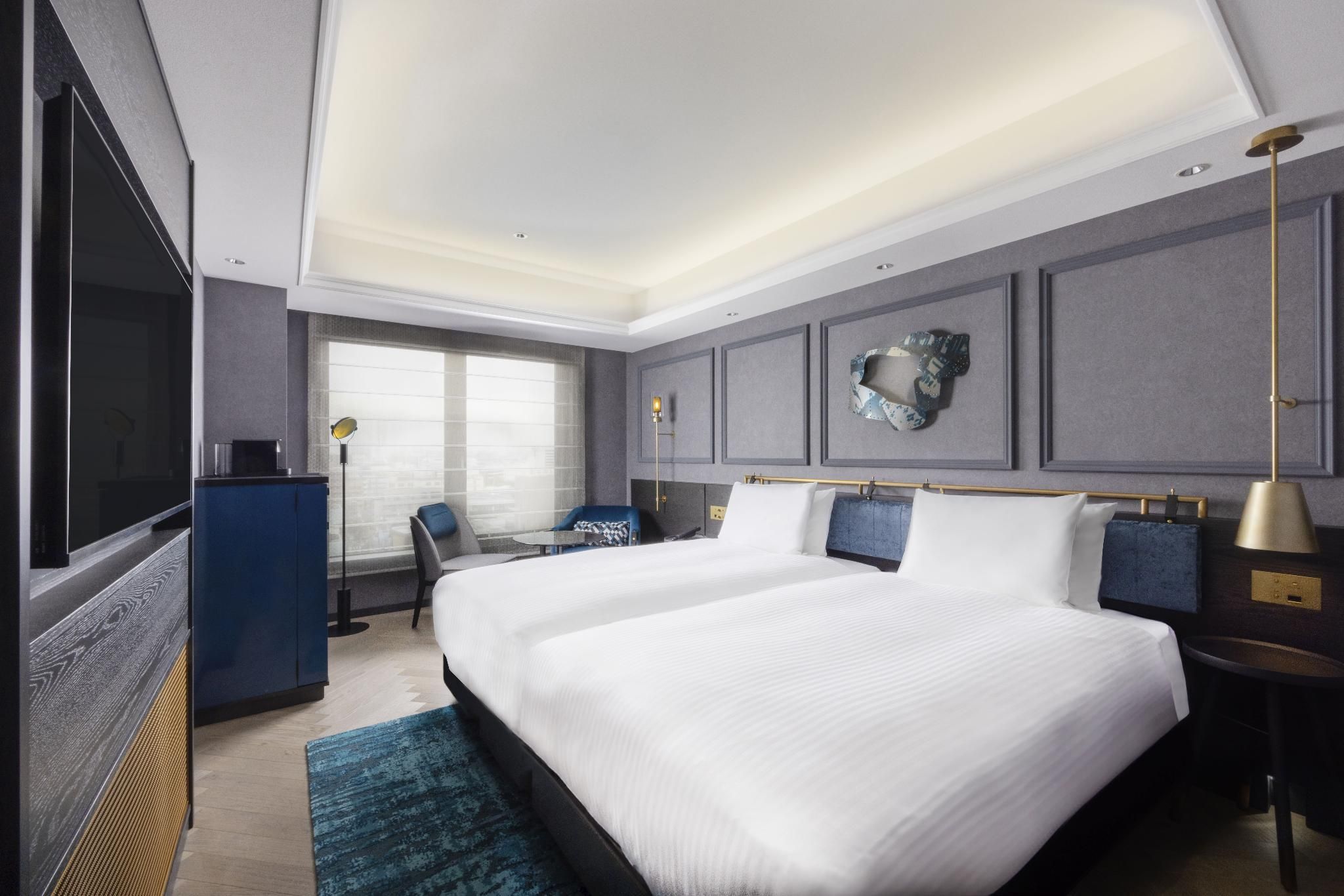 Privilege Room with 2 single beds, shower booth , Non smoking