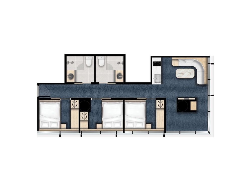Room layout blue print