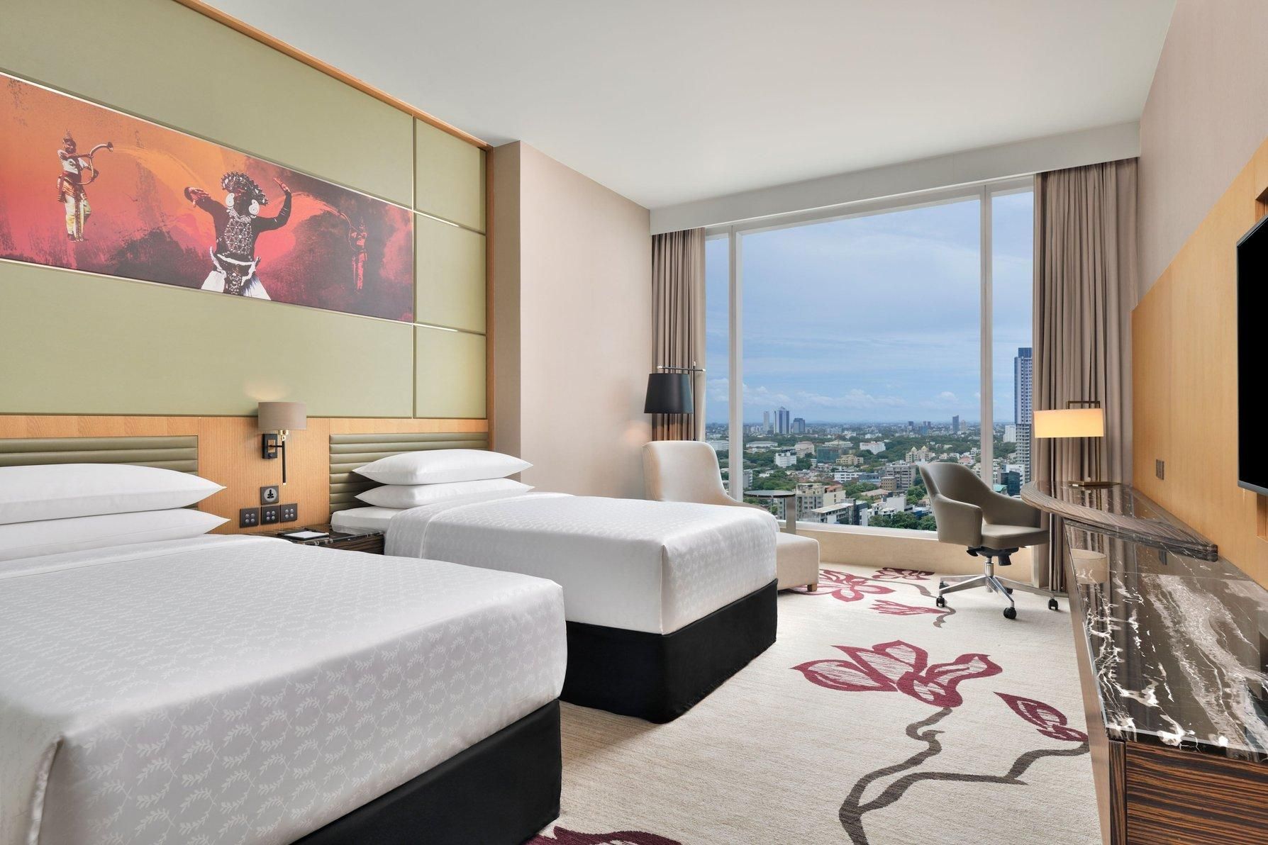 Sheraton Club, Club lounge access, Guest room, 2 Twin, Ocean view