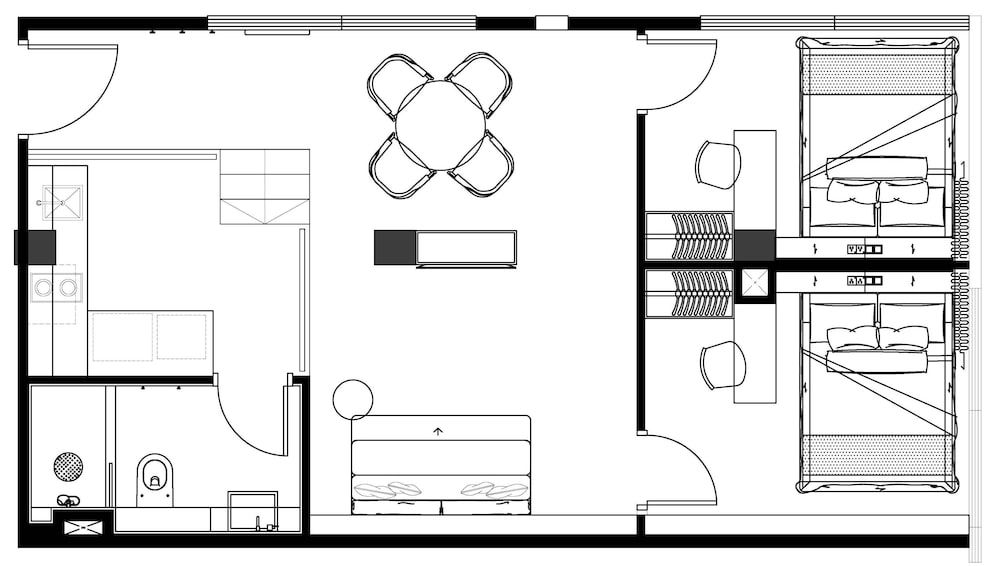 Premier Suite, 2 Bedrooms, Kitchenette