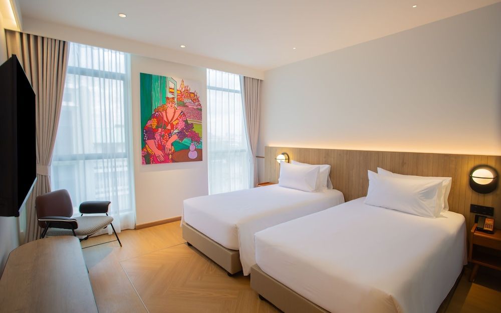 Lub d Bangkok Chinatown Superior Twin Room, City View 4