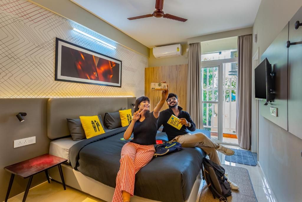 The Hosteller Bangalore, Manyata Tech Park Deluxe Double Room with Balcony 3