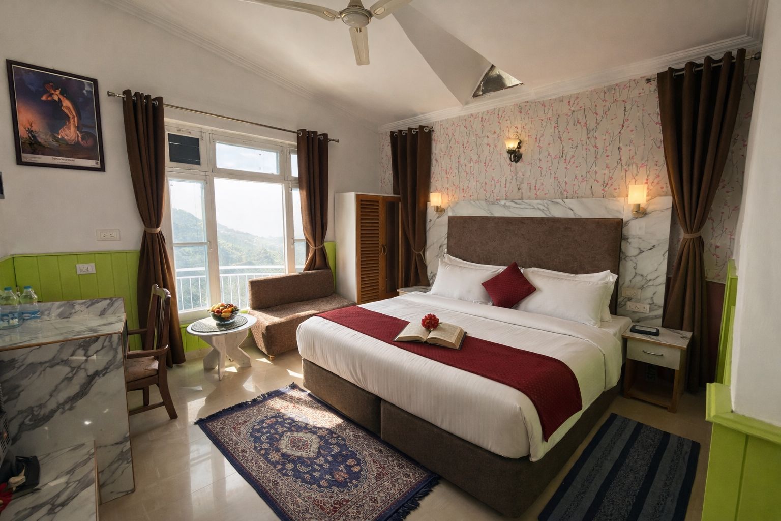 Great Himalayan Resort McLeodganj Deluxe Room (Side valley view)