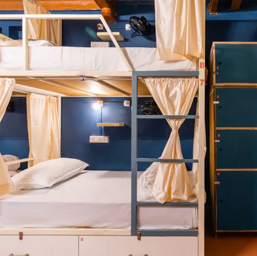 Bed in 12-Bed AC Mixed Dormitory Room
