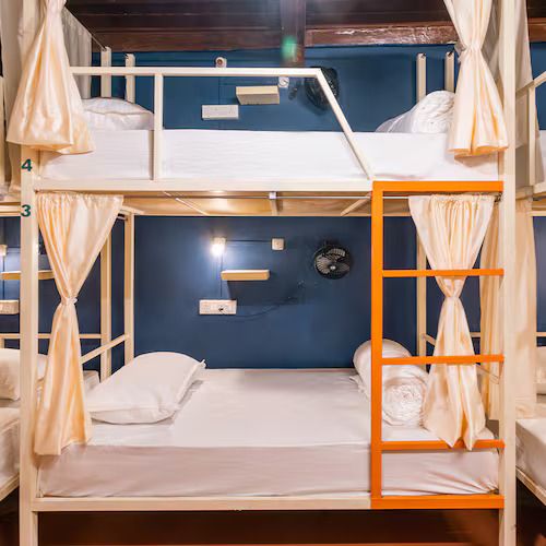 Bed in 6-Bed Non-AC Mixed Dormitory Room
