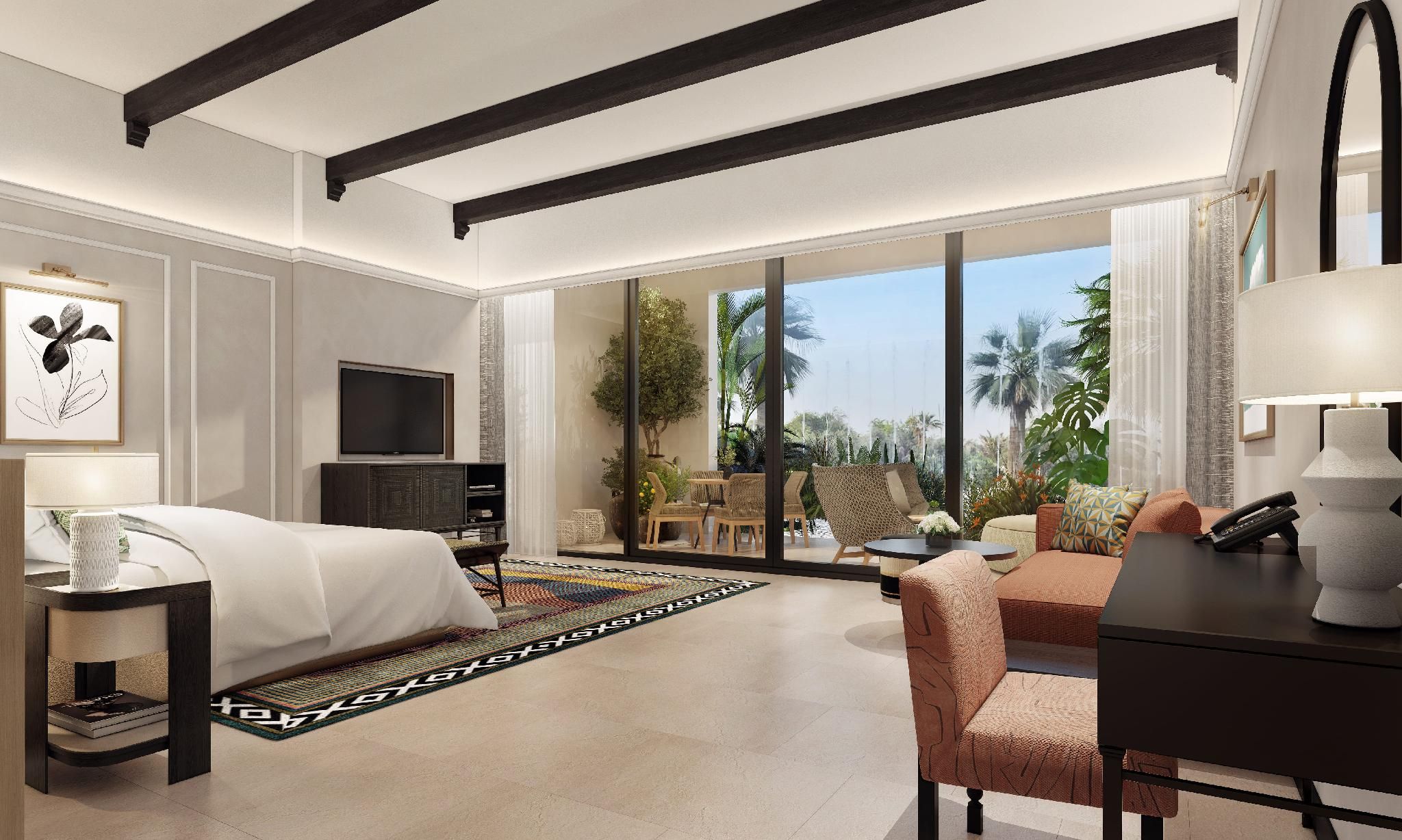 Luxury Room, King Bed, Garden View