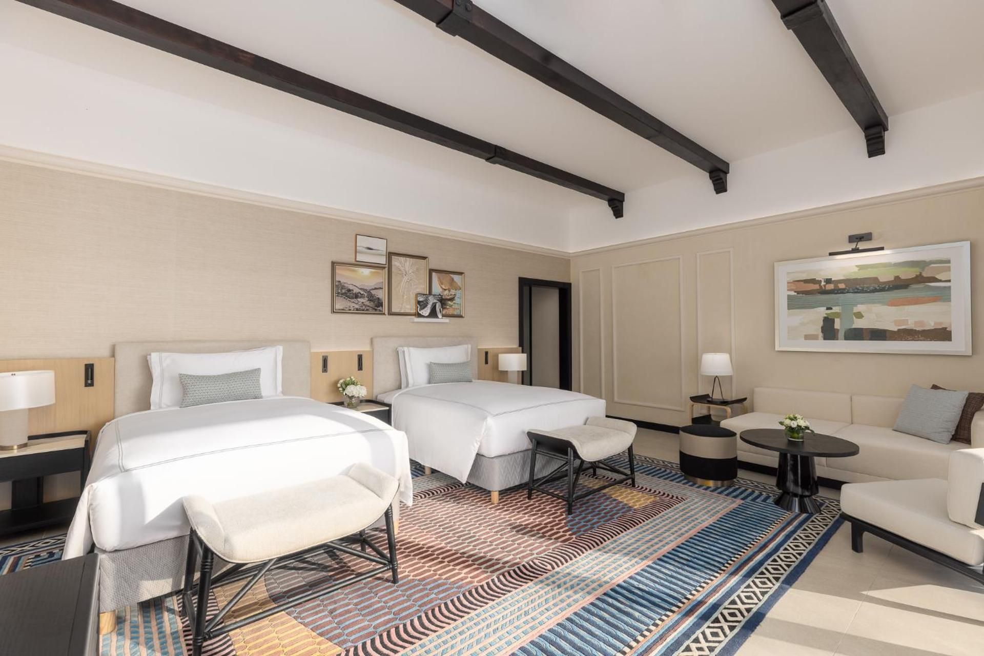 Luxury Queen Room with Two Queen Beds and Garden View