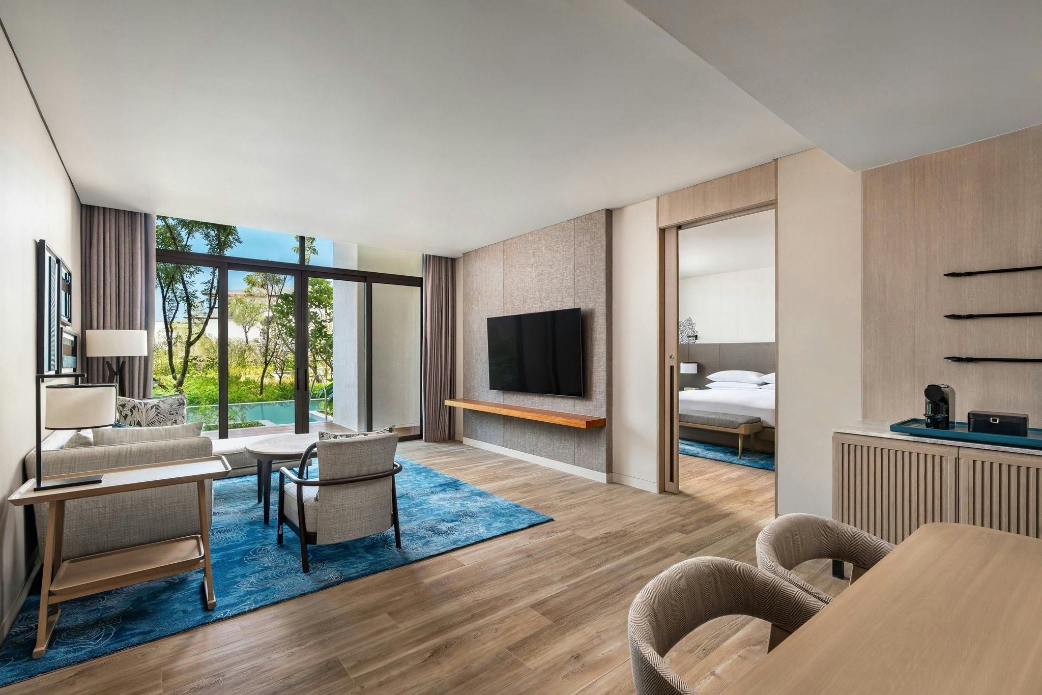 Family Suite, Bedroom 1: 1 King, Bedroom 2: 1 Twin bunk, Pool access, Balcony
