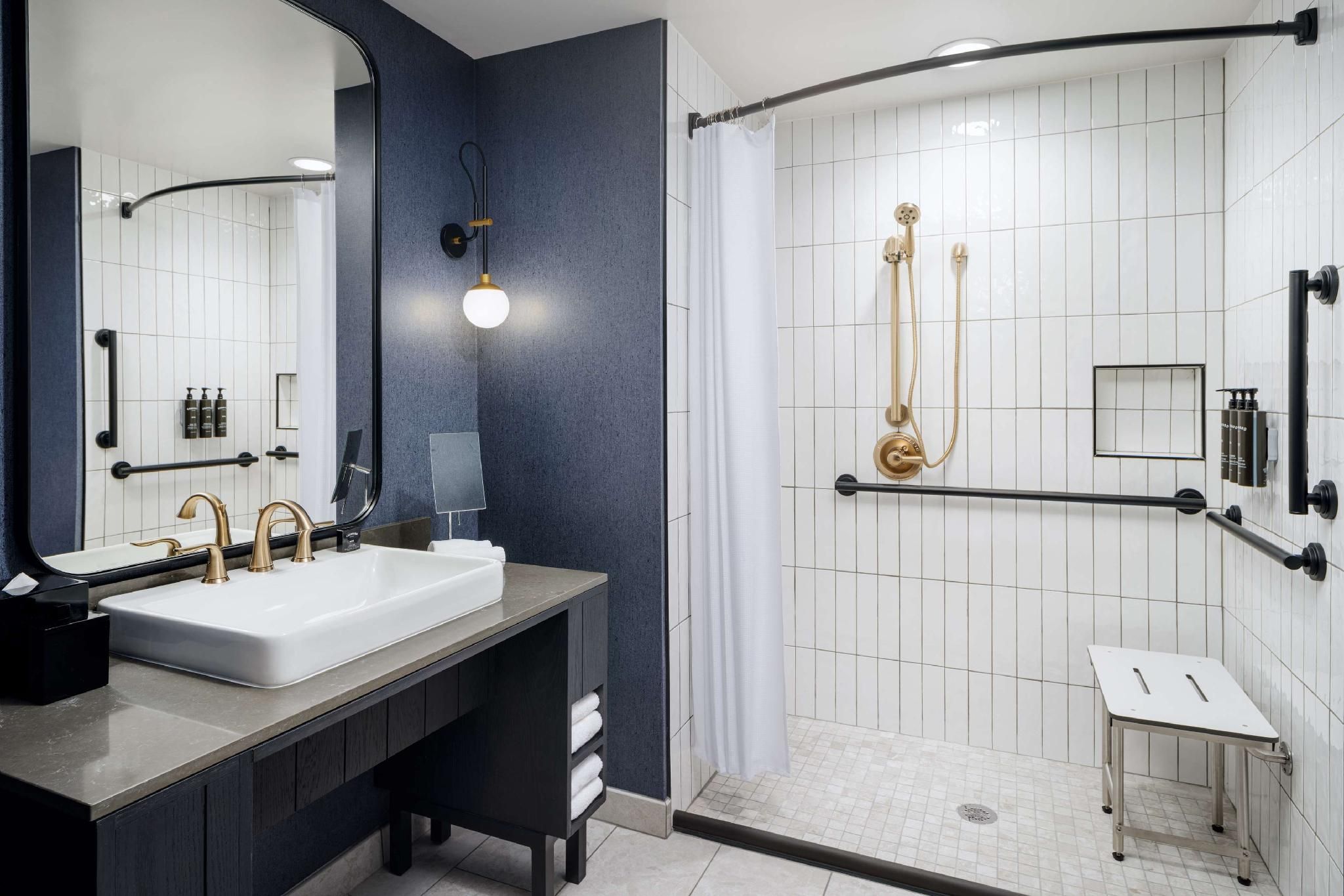 The Hoffmann Hotel Basalt Aspen, Tapestry Collection by Hilton 1 King Mobile Access Roll in Shower 2