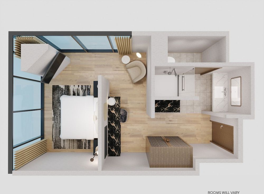Room, 1 King Bed, Accessible, Mountain View (Hearing)
