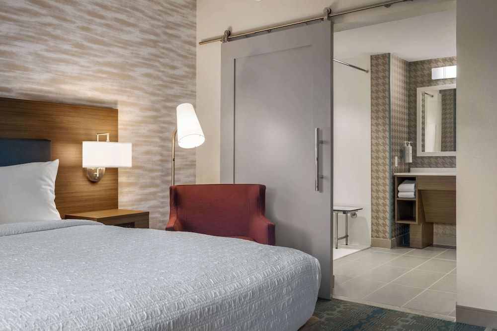 Basic Studio, 1 King Bed, Accessible (Mobility & Hearing, Roll-in Shower)