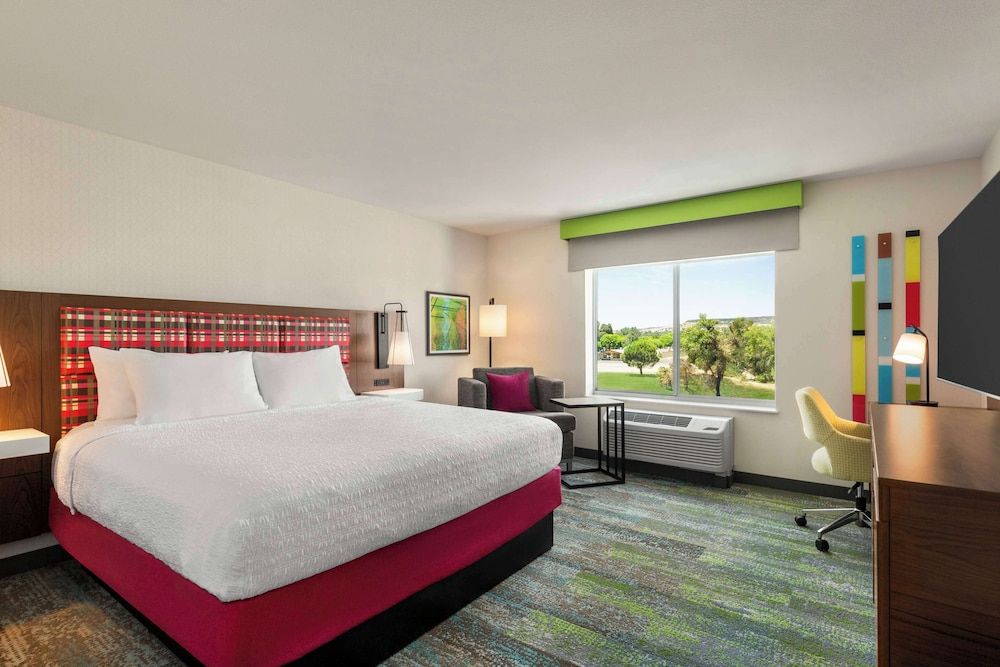 Hampton Inn & Suites Oroville Room, 1 King Bed, Refrigerator & Microwave