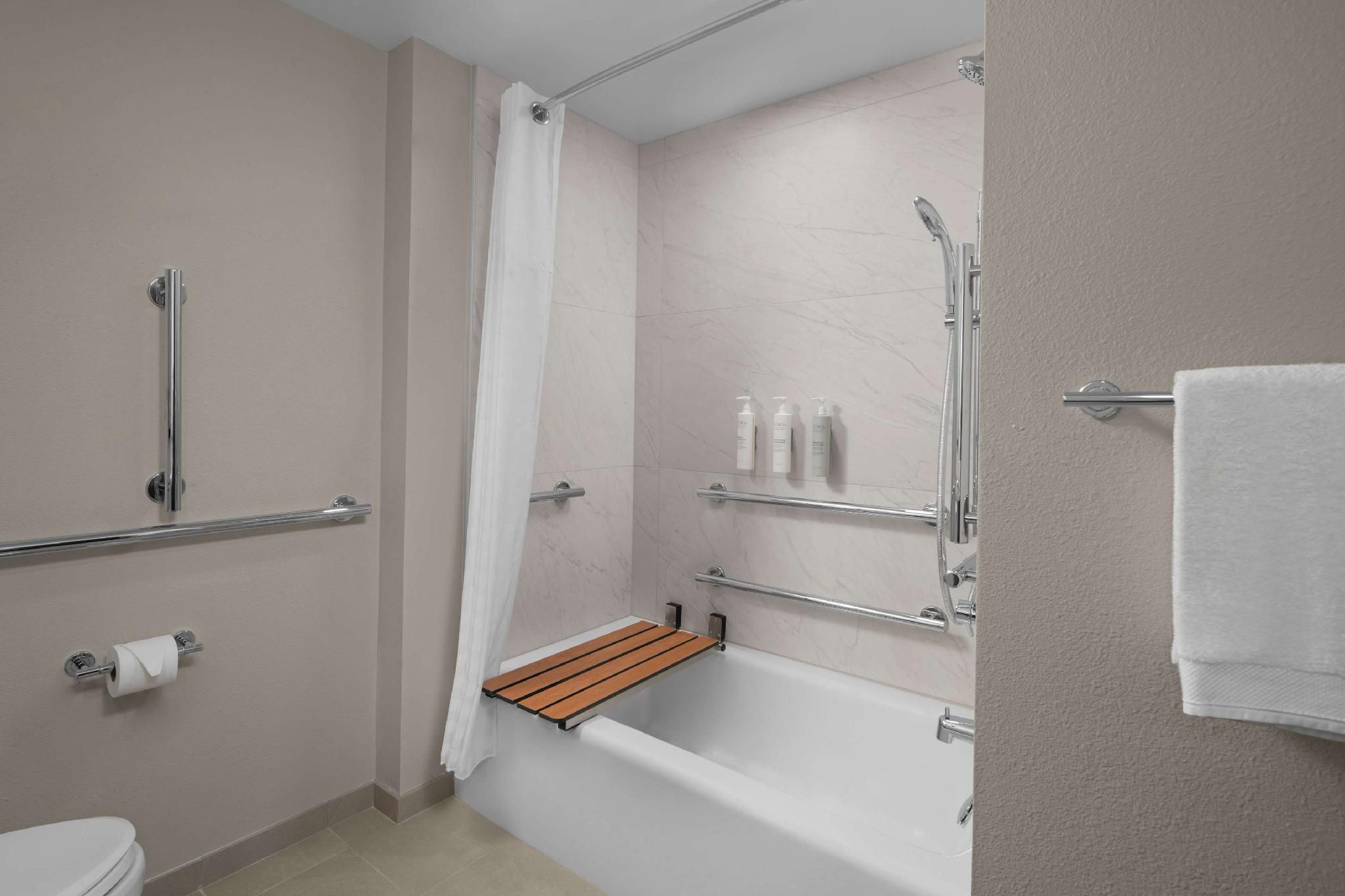 2 Qn 1 Bdrm Suite Mobility Accessible Tub